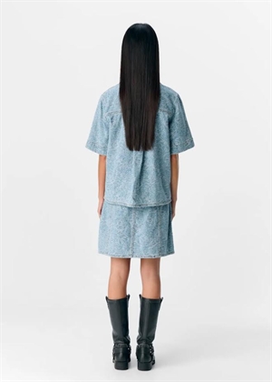 Mirwa ss denim skjorte Light Blue Denim Object 